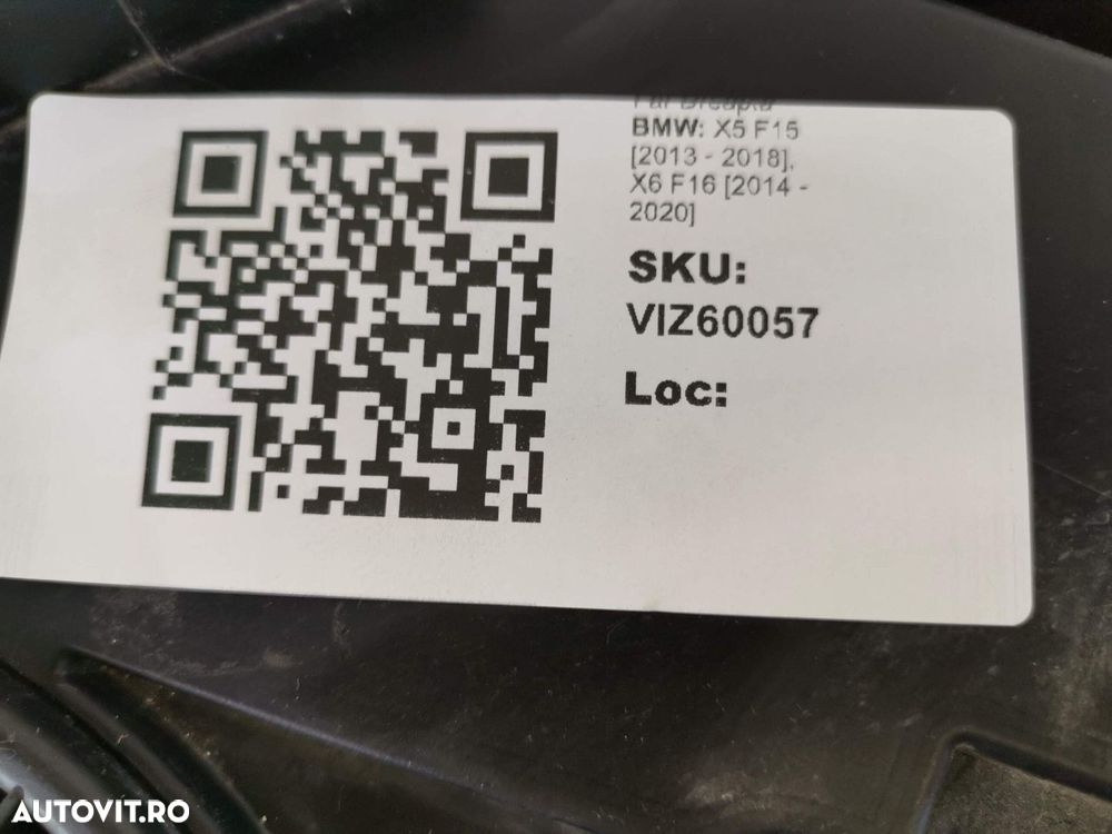 Far Dreapta BMW X5 F15 2013 2014 2015 2016 2017 2018, X6 F16 [2014 - 2 - 8