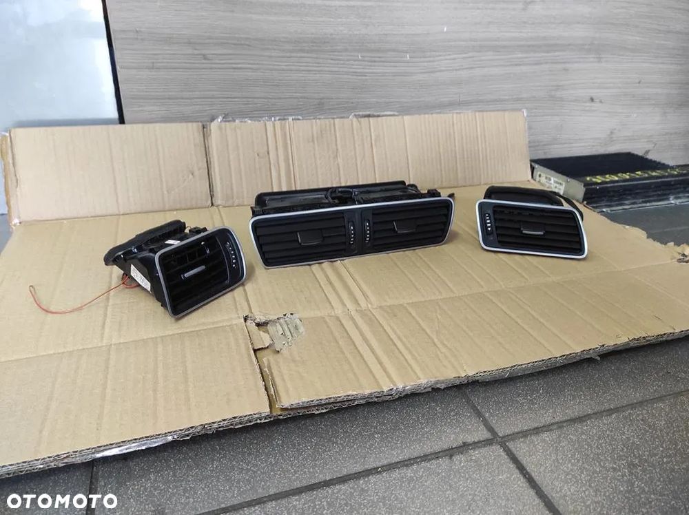 KRATKA KRATKI NAWIEWU ŚRODKOWA BOCZNE PODŚWIETLANE KOMPLET VW PASSAT B6 LIFT B7 CC WYSYŁKA !!! - 1