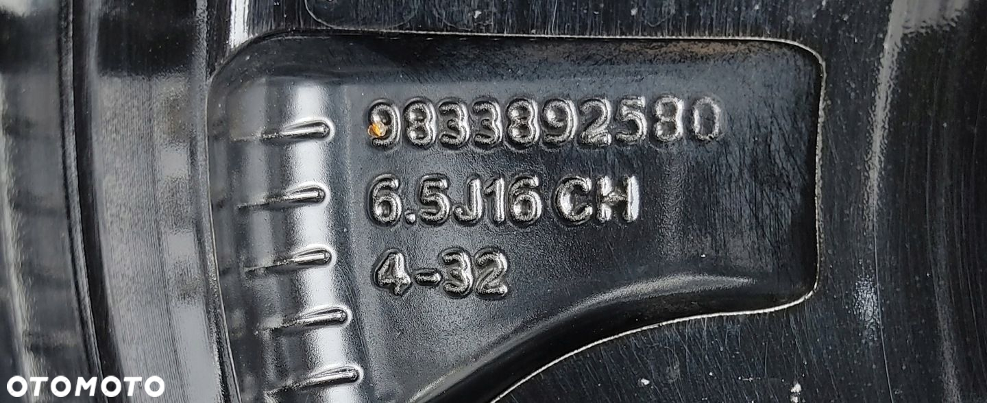 FELGA ALUMINIOWA ALUFELGA 16 OPEL CORSA F 4x108 6.5J ET32 9833892580 19-24 - 8