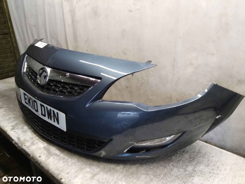 $ ZDERZAK PRZÓD PRZEDNI OPEL ASTRA J 4 IV Z168 SZARY GRAFITOWY HALOGENY - 5