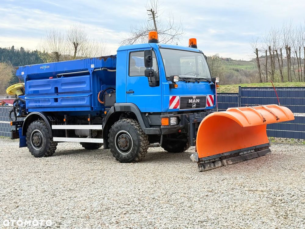 MAN * MAN 12-220 * Pług Piaskarka * 4x4 * Zimowe Utrzymanie * Unimog * - 14