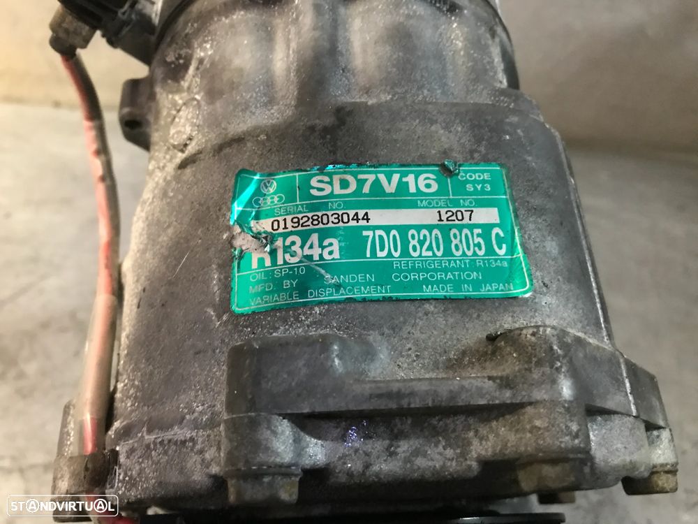 COMPRESSOR DO AC VOLKSWAGEN TRANSPORTER / LT 2.5TDI 2.8TDI 7D0820805C - 2