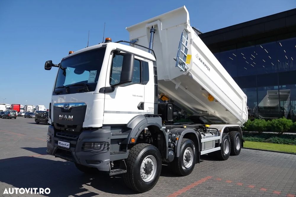 MAN TGS 41.480 / 8x8 / BASCULANĂ SPATE / MANUAL / NOU NOU / KH-KIPPER / - 6