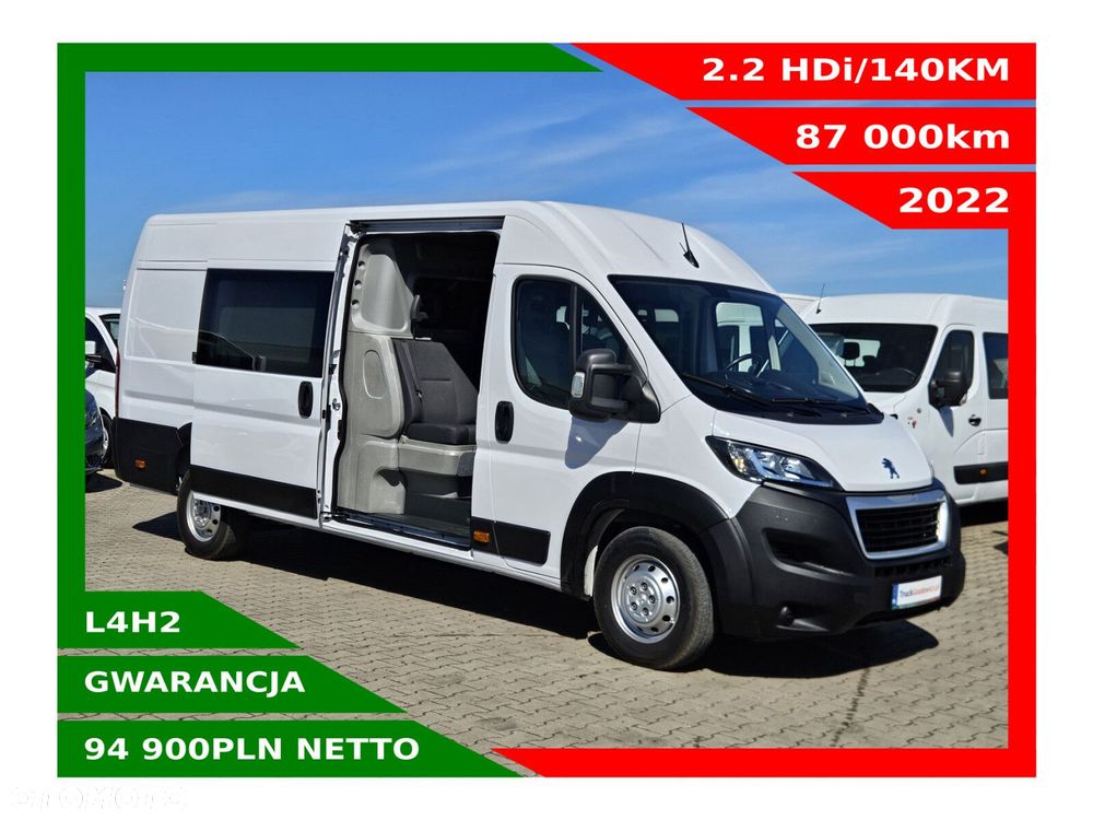 Peugeot boxer L4H2 *94900zł NETTO* Brygadówka 6 osób 2.2HDi/140KM - 1