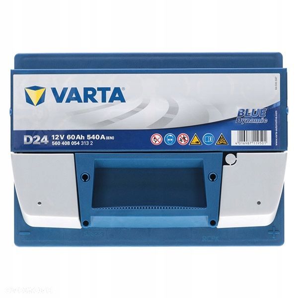 AKUMULATOR VARTA BLUE 60AH 540A D24 P - 4