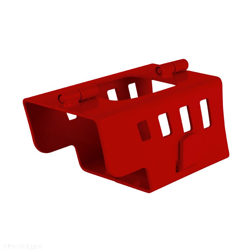 Antifurt cuplaj remorca si rulote Carpoint pliabil cu lacat (cu 2 chei), 410251, rosu - 1