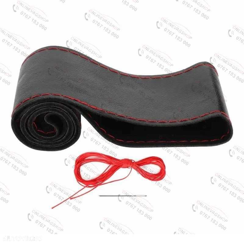 Husa piele pentru imbracat volan auto - 8