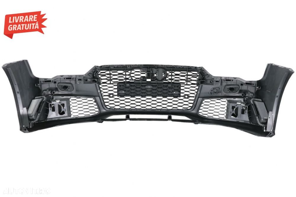 Bara Fata cu Difuzor Spate Negru si Ornamente Evacuare Audi A7 4G Facelift (2015-2- livrare gratuita - 5