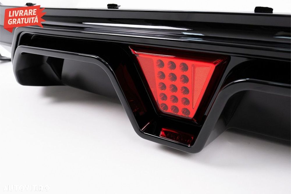 Difuzor Bara Spate cu LED BMW Seria 5 G30 G31 (2017-2024) M5 Design Ne - 3