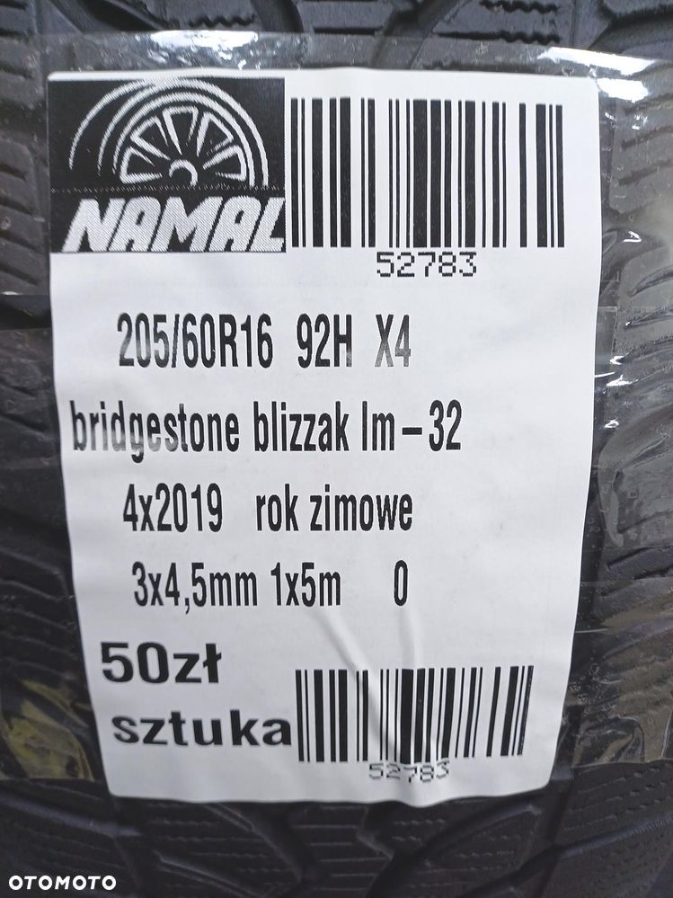 4x 205/60R16 bridgestone  opony zimowe  52783 - 10