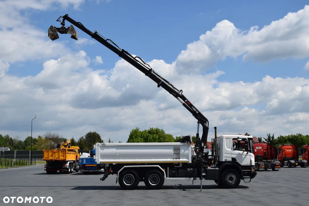 Scania P410 / 6x4 / EURO 6 / HDS HIAB X-HIDUO 158 B-3 / WYSUW x3 / ROTATOR / CHYWTAK / STEROWANIE RADIOWE / WYWROTKA / HYDROBURTA / AUTOMAT / KAMERA COFANIA / NAWIGACJA / HAK-ZACZEP / NISKI PRZEBIEG / 2018 / SERWISOWANY / SPROWADZONY - 20