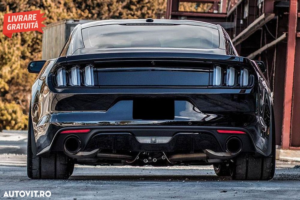 Stopuri Full LED Ford Mustang VI S550 (2015-2019) Fumuriu cu Semnal Dinamic Secven- livrare gratuita - 16