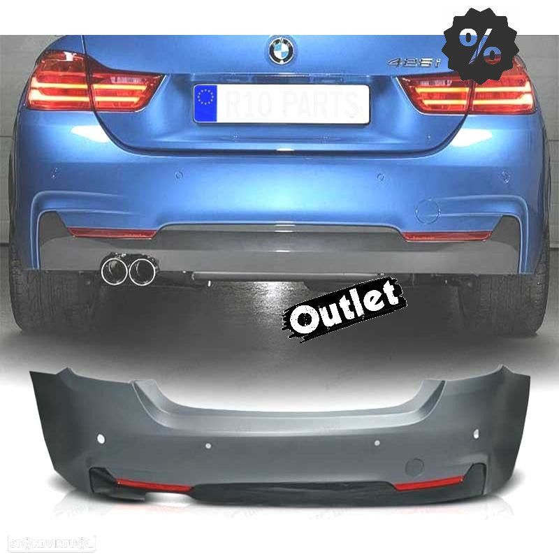 C010008C4 PÁRA-CHOQUES TRASEIRO BMW F32 F33 13- LOOK M PDC - 1