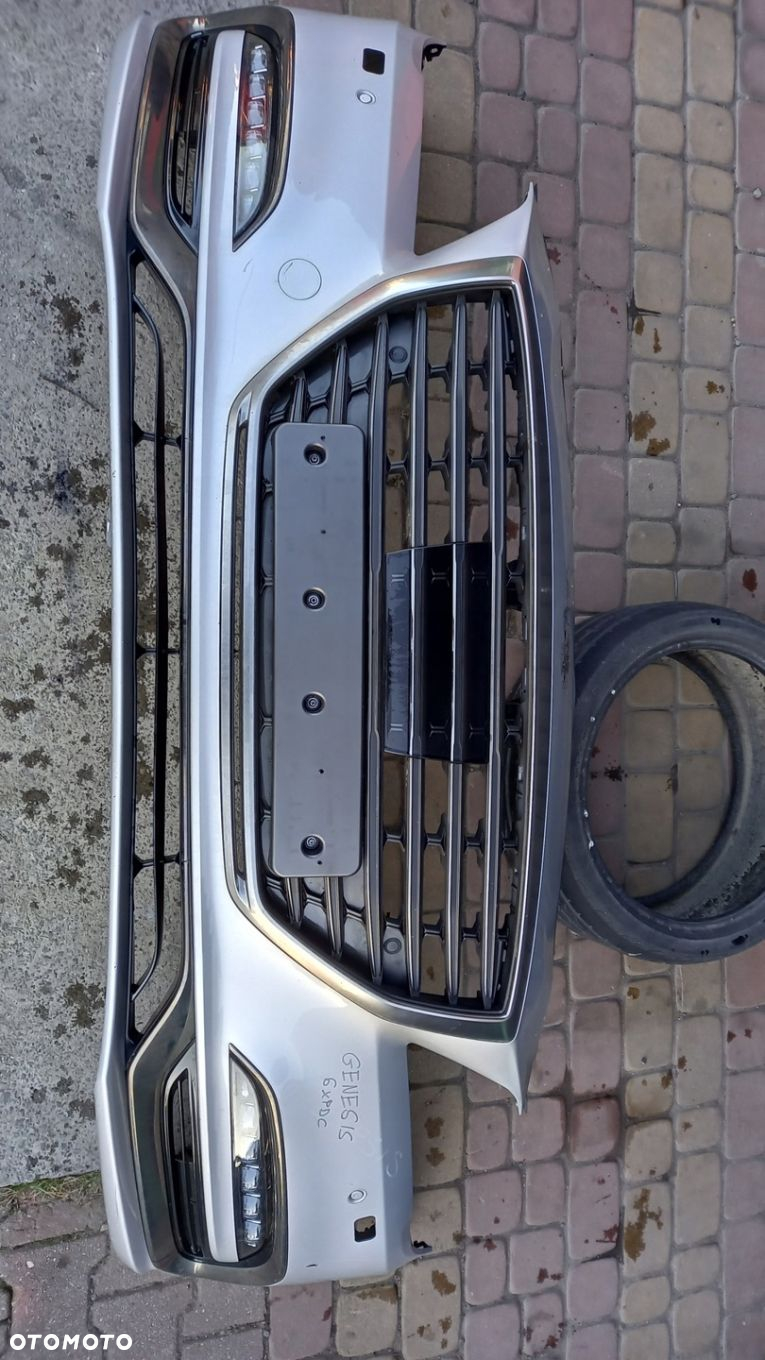 ZDERZAK PRZÓD PRZEDNI hyundai GENESIS G80 LIFT 2018- KOMPLETNY 6XPDC - 4
