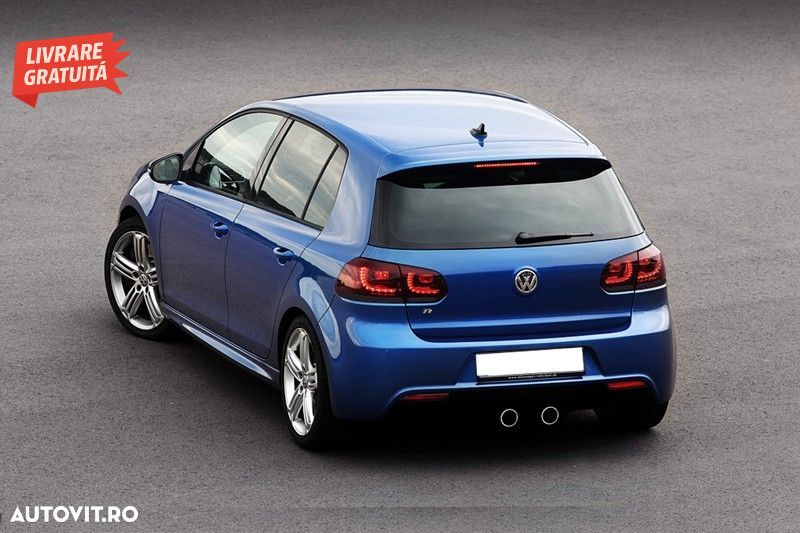 Faruri LED VW Golf 6 VI (2008-2013) Golf 7 3D Design Red Strip GTI LED Dinamic cu - livrare gratuita - 16