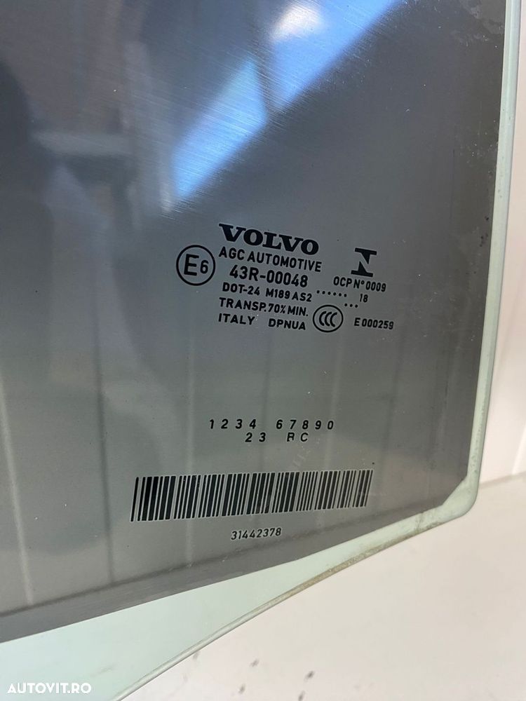 Geam dreapta spate VOLVO XC40 2018 31442378 - 2