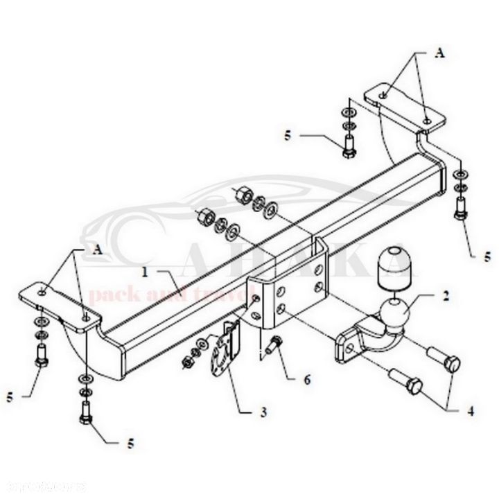 Hak Holowniczy Odkręcany Do Suzuki Vitara (3 Drzwi) 1988-1998 - 3