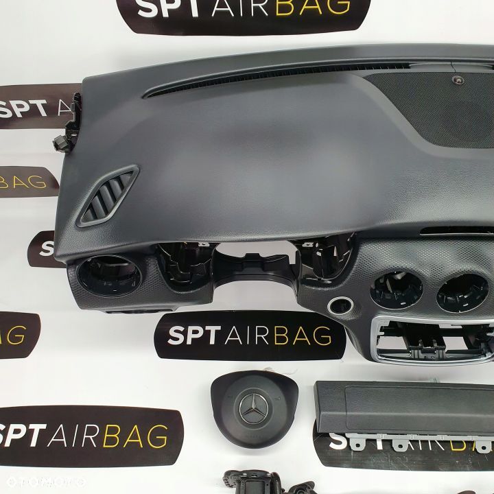 A-KLASA W176 LIFT DESKA ROZDZIELCZA KONSOLA KOKPIT PULPIT PODUSZKI AIRBAG AIR BAG PASY KIT SET - 2