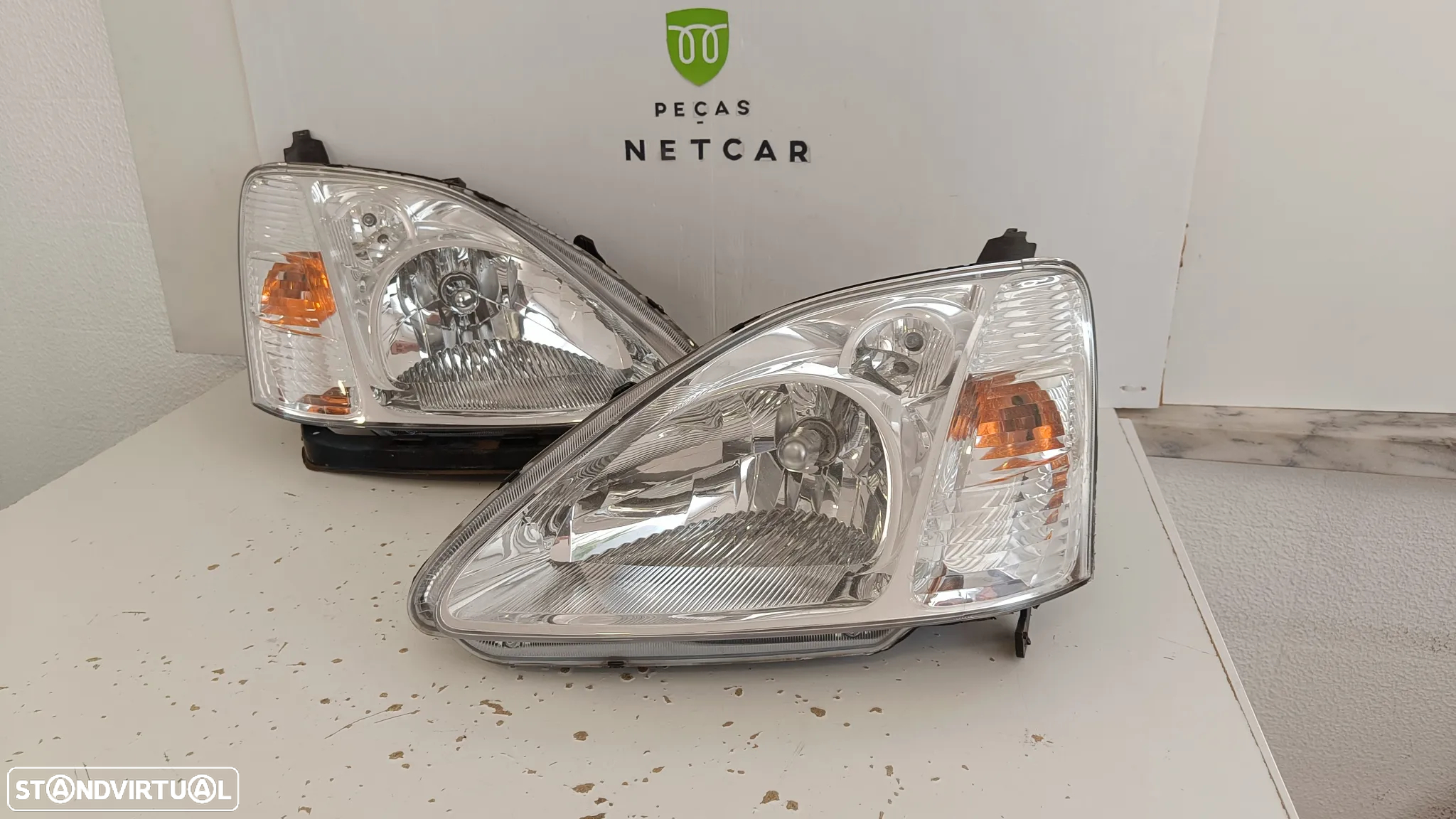 Farol óptica esquerdo Honda Civic 2003 H/B - 5