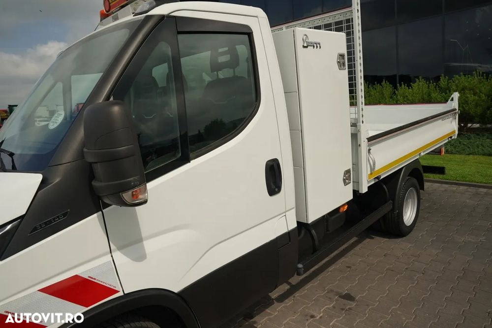 Iveco DAILY 35-140 / BASCULATOR DIN OȚEL + HDS HMF HYFA / CAPACITATE MAXIMĂ DE RIDICARE 430 KG / EXTENSIE MAXIMĂ 2 M / DUBLU / EURO 6 - 18