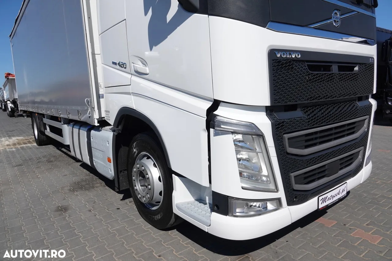 Volvo FH 420 / 4x2 / SOLÓWKA / CORTINA 9,10 M / I-PARK COOL / DHOLLANDIA ELEVATOR 2000KG / DUPA CONTRACTUL DE SERVICE - 5