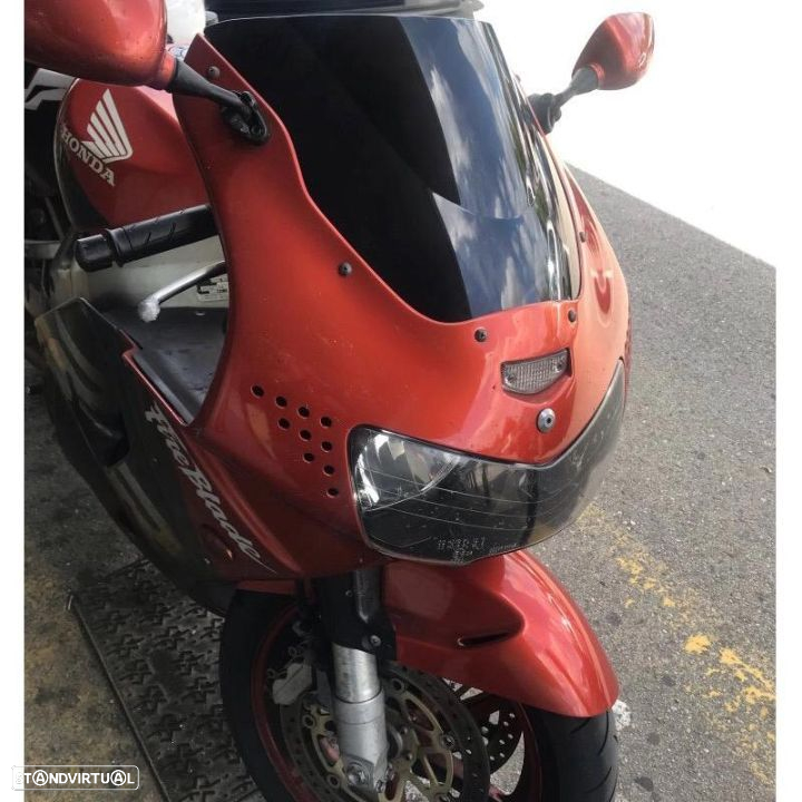 Viseira cbr900rr 1998 ate1999 briseira honda fireblade vidro bolha - 3