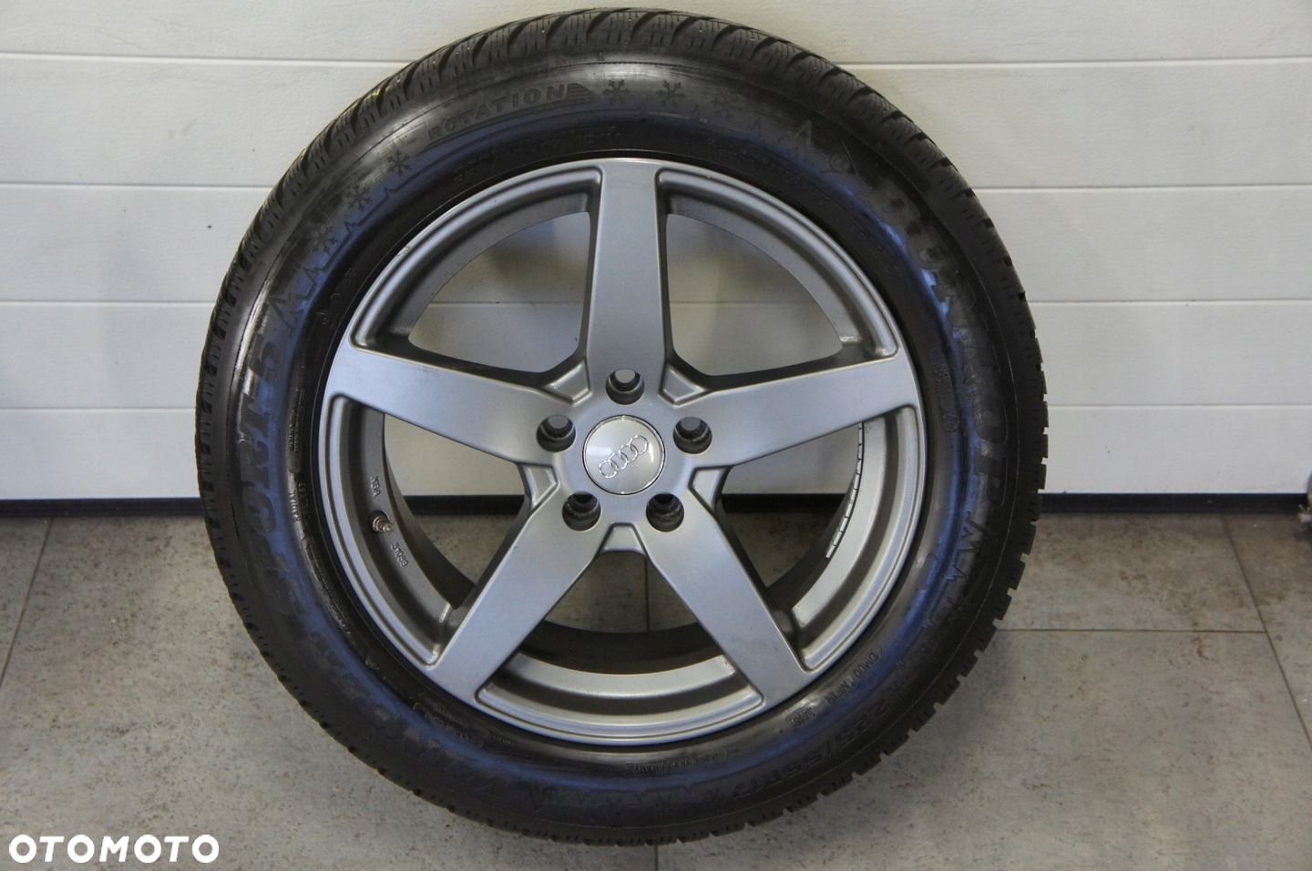 NR 406 Koła Zimowe Alufelgi AUDI A6 225/55/17 Dunlop ok. 7mm - 5