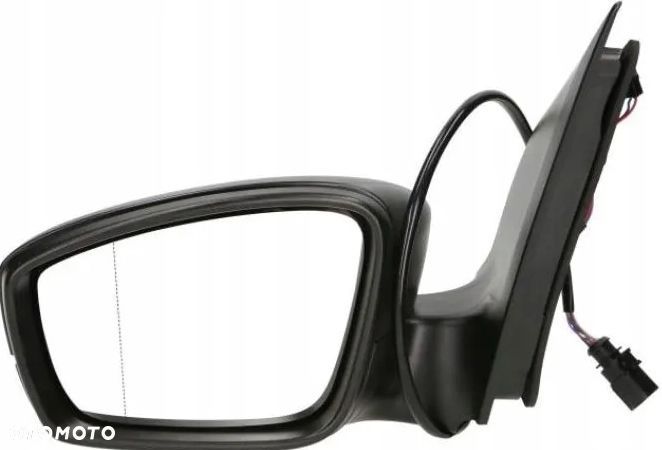 Lusterko Seat Mii Skoda Citigo Vw Up 12- Lewe Wtyczka Czarne Mechaniczne - 1