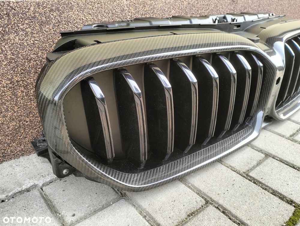 atrapa grill nerka osŁona bmw 5 g30 g31 lift lci carbon - 3