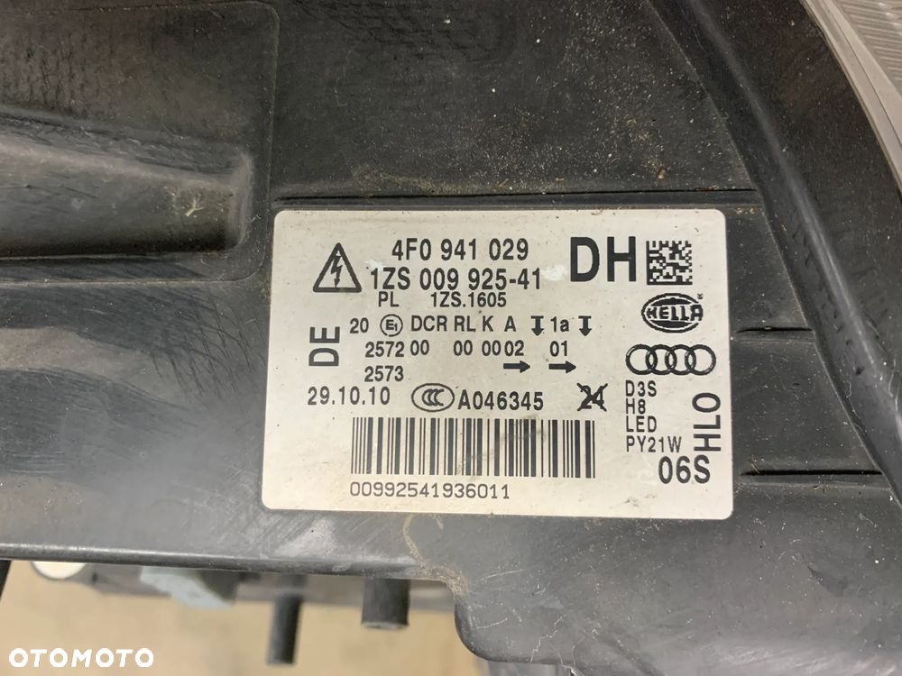 lampa przód przednia lewa xenon ksenon skrętna 4F0941029DH A6 C6 FL Lift - 8
