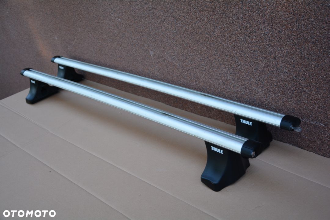 Thule bagażnik dachowy  belki alu 120 cm plus stopy 750 Klucz - 1