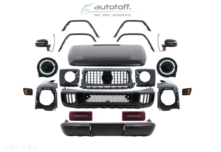 Pachet exterior compatibil cu Mercedes G-Class W463 (2012-2017) Conversie la G63 W465 2024 - 1