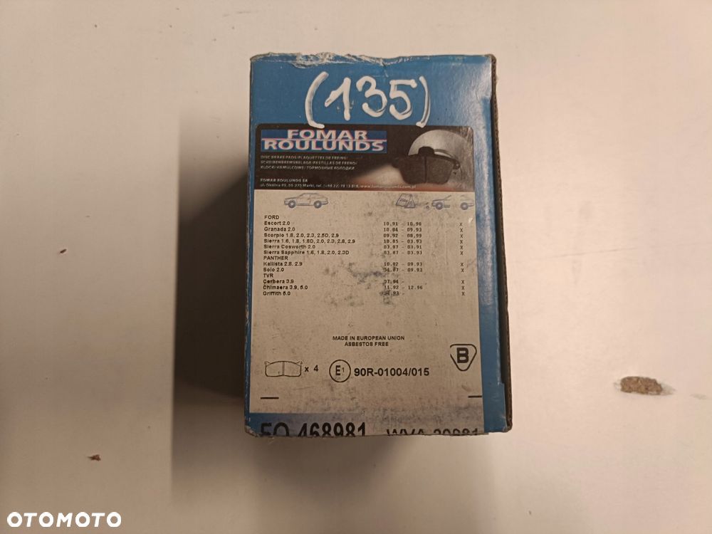 KLOCKI HAMULCOWE Ford Escort MK6 Scorpio Sierra TYLNE _ tył 468981 - 1