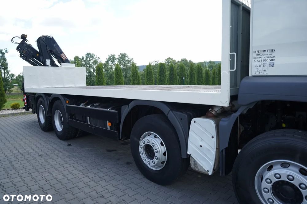 MAN TGA 35.360 /  PLATFORMA 8x4 + HDS HIAB 166 D-4 / MAX UDŹWIG: 4 600 KG /  ROTATOR / PILOT - 21