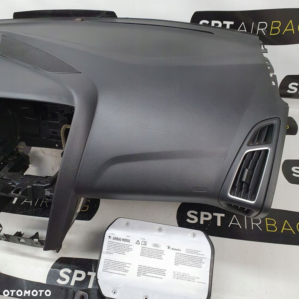 FORD FOCUS MK3 III 3 LIFT KOKPIT DESKA KONSOLA PULPIT PODUSZKA AIRBAG AIR BAG PASY KIT SET - 3