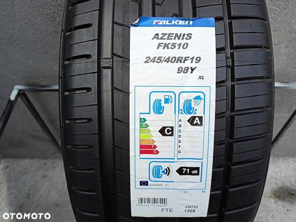 245/40R19 Falken Azenis FK510 opona pojedynka lato nowa - 2
