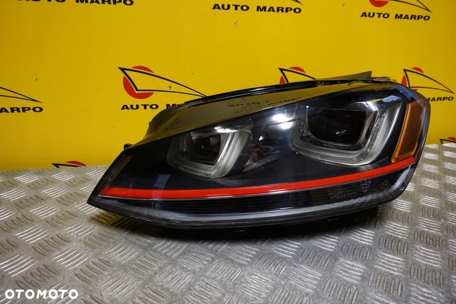 VW GOLF VII GTI 2015- REFLEKTOR LAMPA XENON Z LED LEWA USA - 3