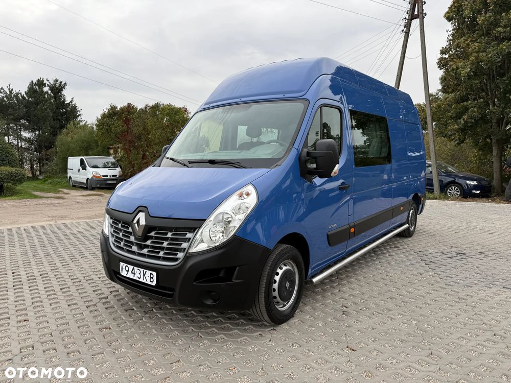 Renault Master MAX Długi Max Wyoski L3H3 2.3 Diesel Brygadówka Faktura VAT 23% 5 Osobowy Klimatyzacja Tempomat - 2