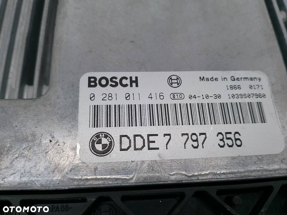 KOMPUTER, STEROWNIK BMW E87 7797356  0281011416 2.0 D - 2