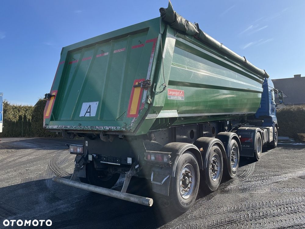 Langendorf SK stalowa 28m3 Hardox rynna 2018 naczepa wywrotka stal z NIEMIEC - 13