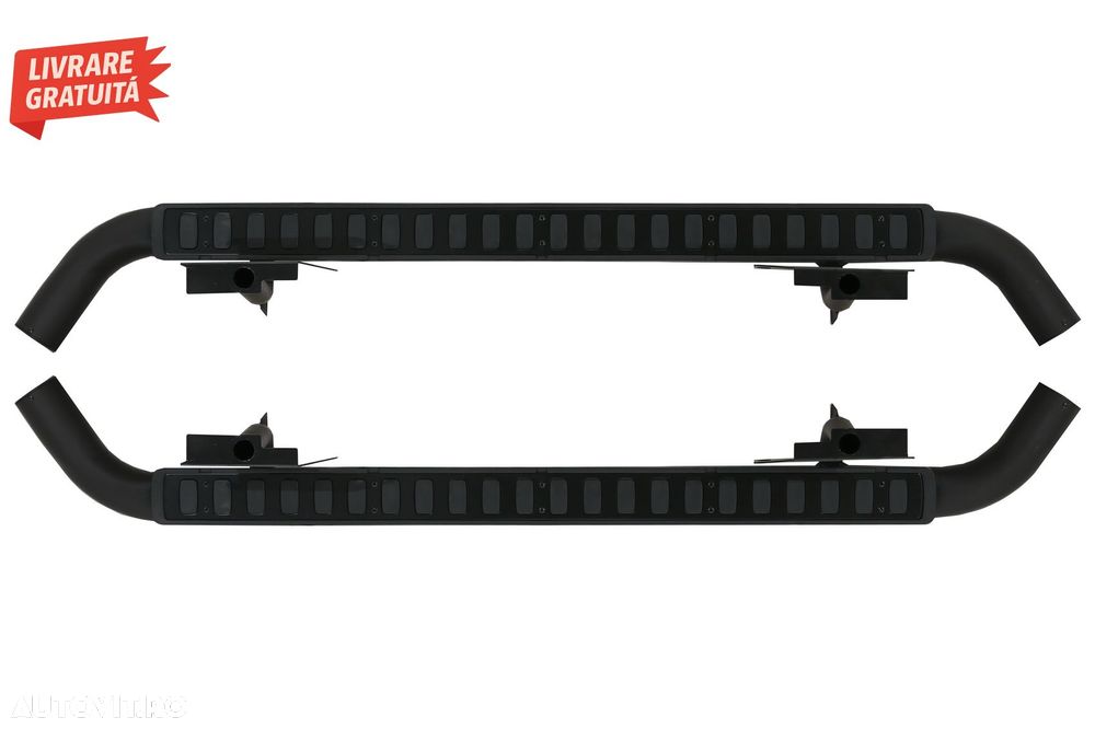 Praguri trepte Laterale 110 compatibile cu Land ROVER Defender (1990-2016) Black E- livrare gratuita - 2