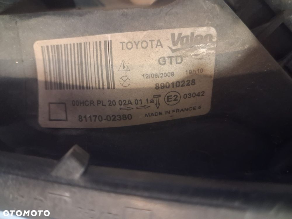 Lampa TOYOTA COROLLA E12  lewa 81170-02380  OE - 4