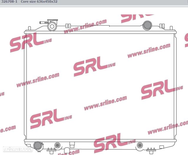Radiador refrigeração motor Mazda BT-50 Ford Ranger 2006- WLVP15200D 1388340 - 1