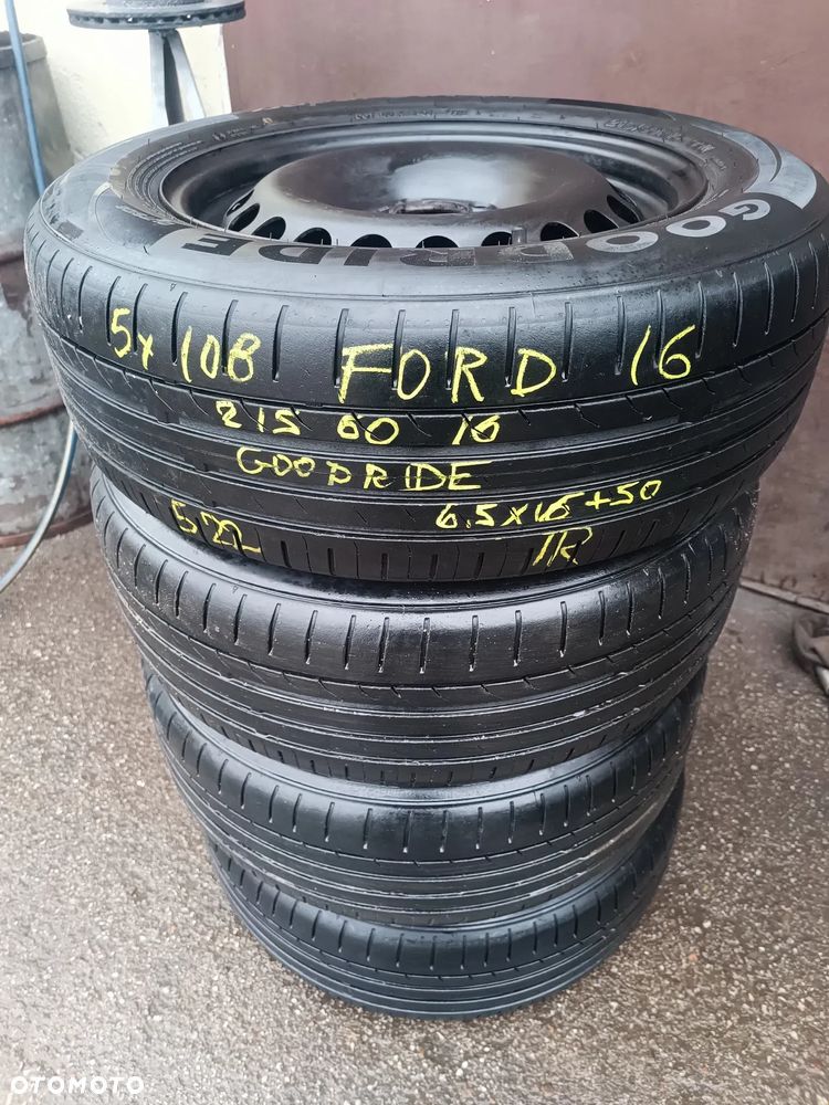 5x108 Felgi Stalowe Stal 16 Koła Letnie Lato FORD MONDEO TOURNEO TRANSIT CONNECT SMAX GALAXY mk2 II III S-Max 23 5,5mm Legnica ALU-RAD 215/60 - 2