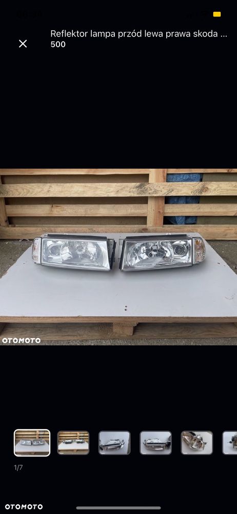Reflektor lampa przód lewa prawa skoda octavia I 1 lift - 1