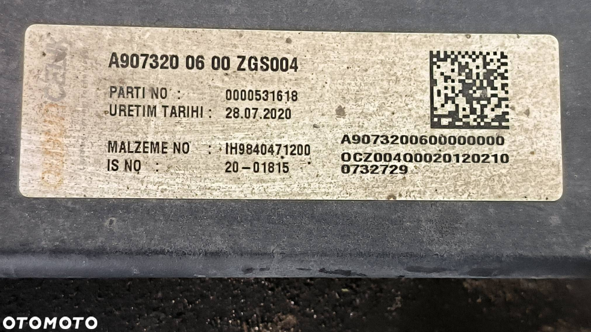 RESOR TYLNY MERCDES-BENZ SPRINTER 907 A9073200600 - 4