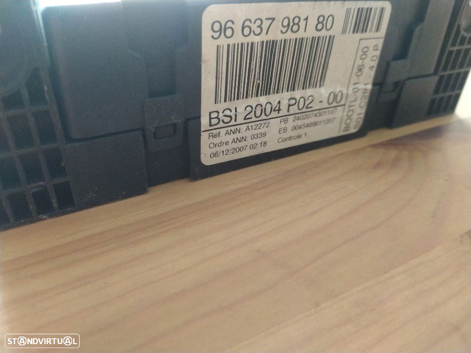 BSI Caixa fusiveis Peugeot 308 I 9663798180 - 2