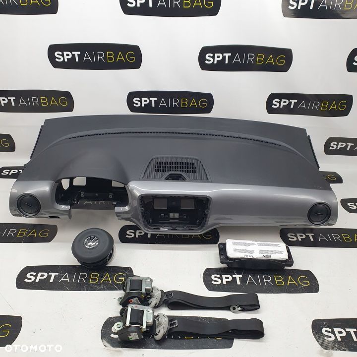 VW UP! UP DESKA ROZDZIELCZA KONSOLA KOKPIT PULPIT PODUSZKI AIRBAG AIR BAG PASY KIT SET - 1