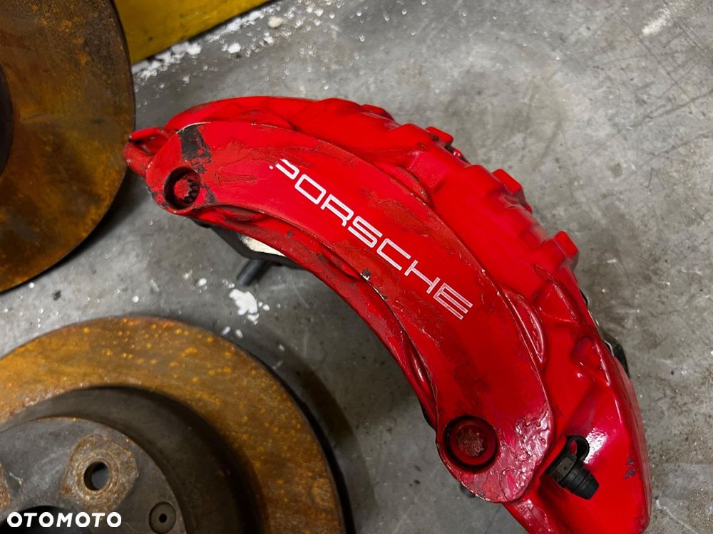KOMPLET TARCZE HAMULCE ZACISKI PORSCHE CAYENNE II 7P5 GTS 4.8 V8 B BREMBO - 4