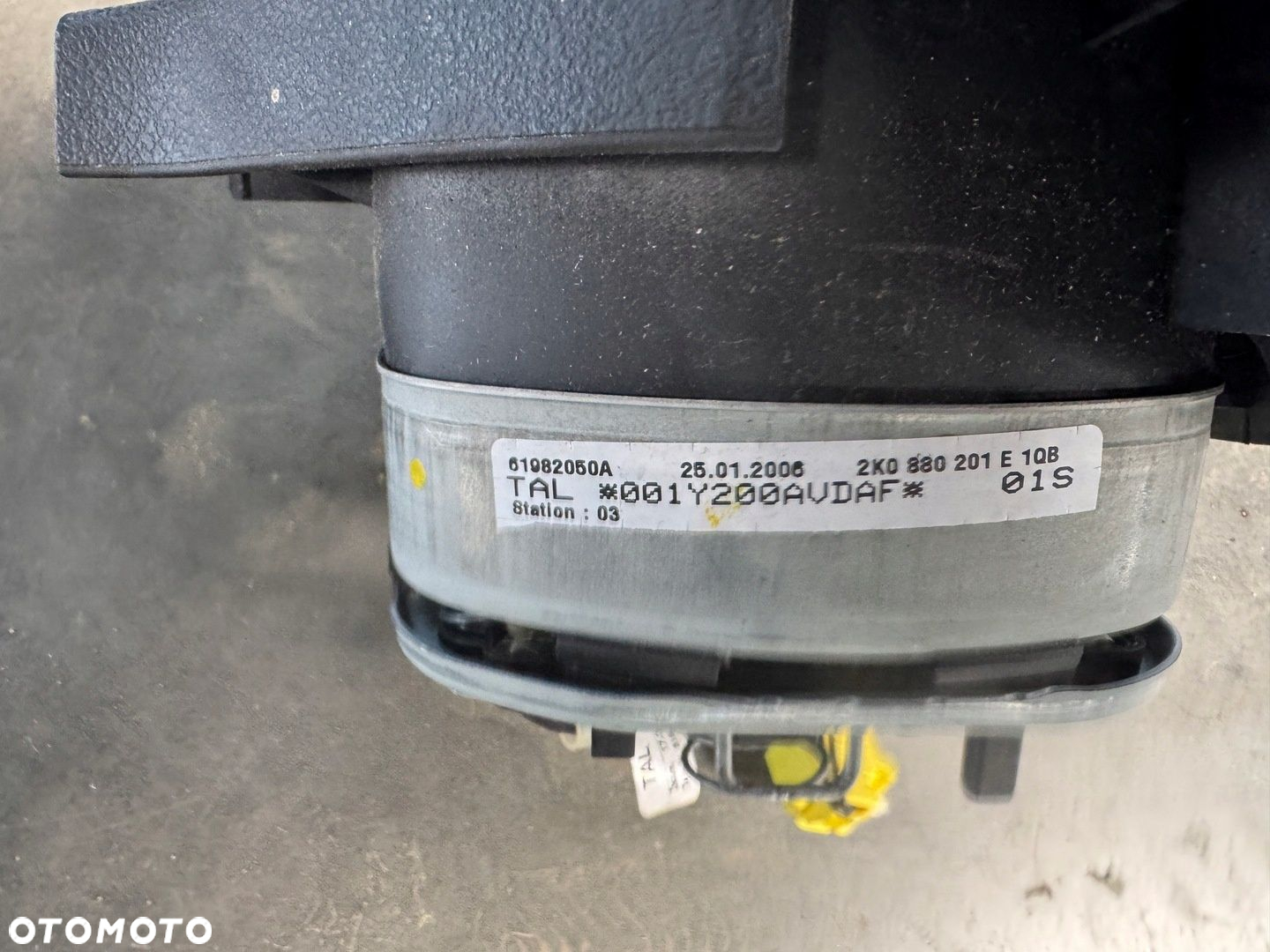VW CADDY III KONSOLA PODUSZKA AIRBAG PASY SENSOR - 4